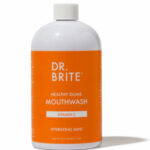a bottle of mouthwash by Dr Brite