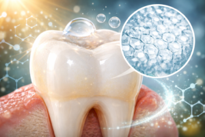 Close-up illustration of healthy tooth enamel structure highlighting enamel preservation and preventive dentistry at OC Dental Center in Santa Ana.